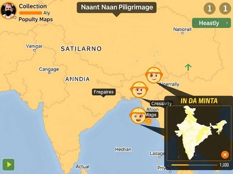 Naan Pilgrimage regional popularity map in India